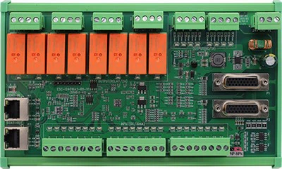 ETherCat 24- εισόδους σημείου / 16- output point (8 relay & 8 transistor) / 2- axis control io motule motule esc-i24o16a 2- r 8-} v1
